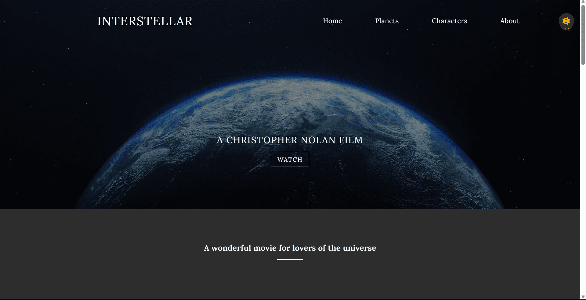Interstellar project preview