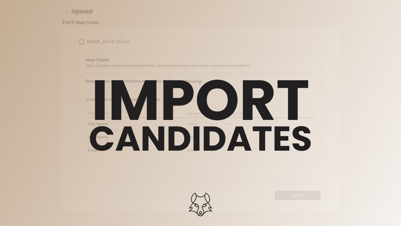 Importação de Candidatos