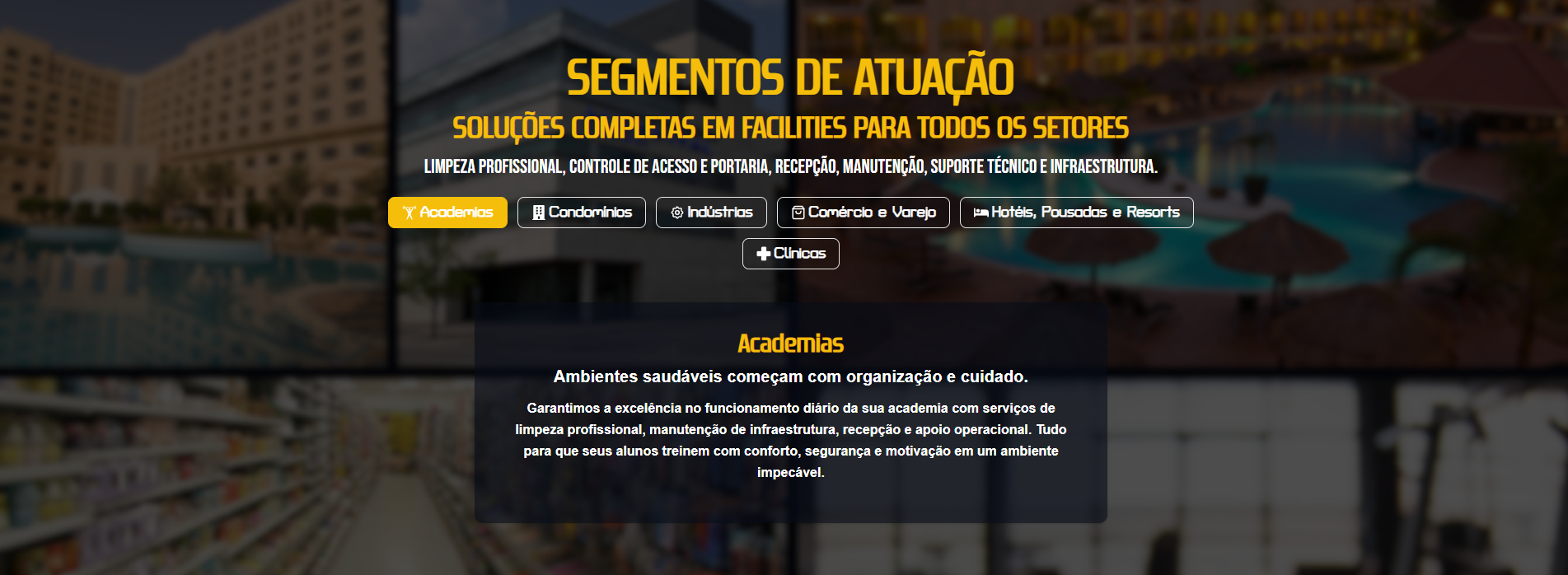 Segmentos de Atuação