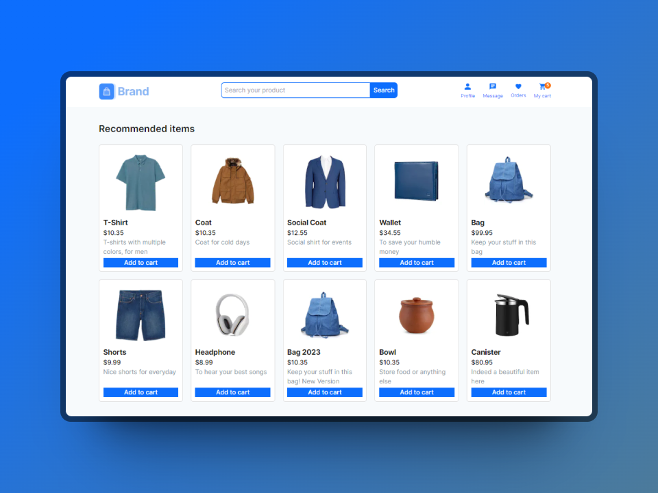 Thumbnail do projeto E-commerce