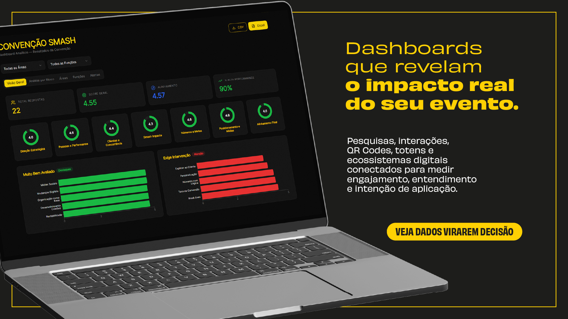 Evento corporativo e experiência de marca produzidos pela Smash
