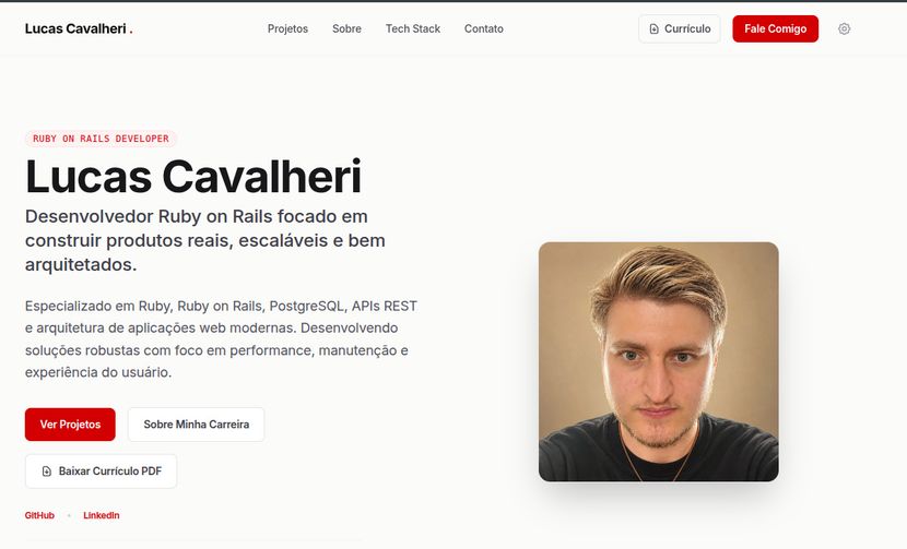 Portfolio Ruby on Rails