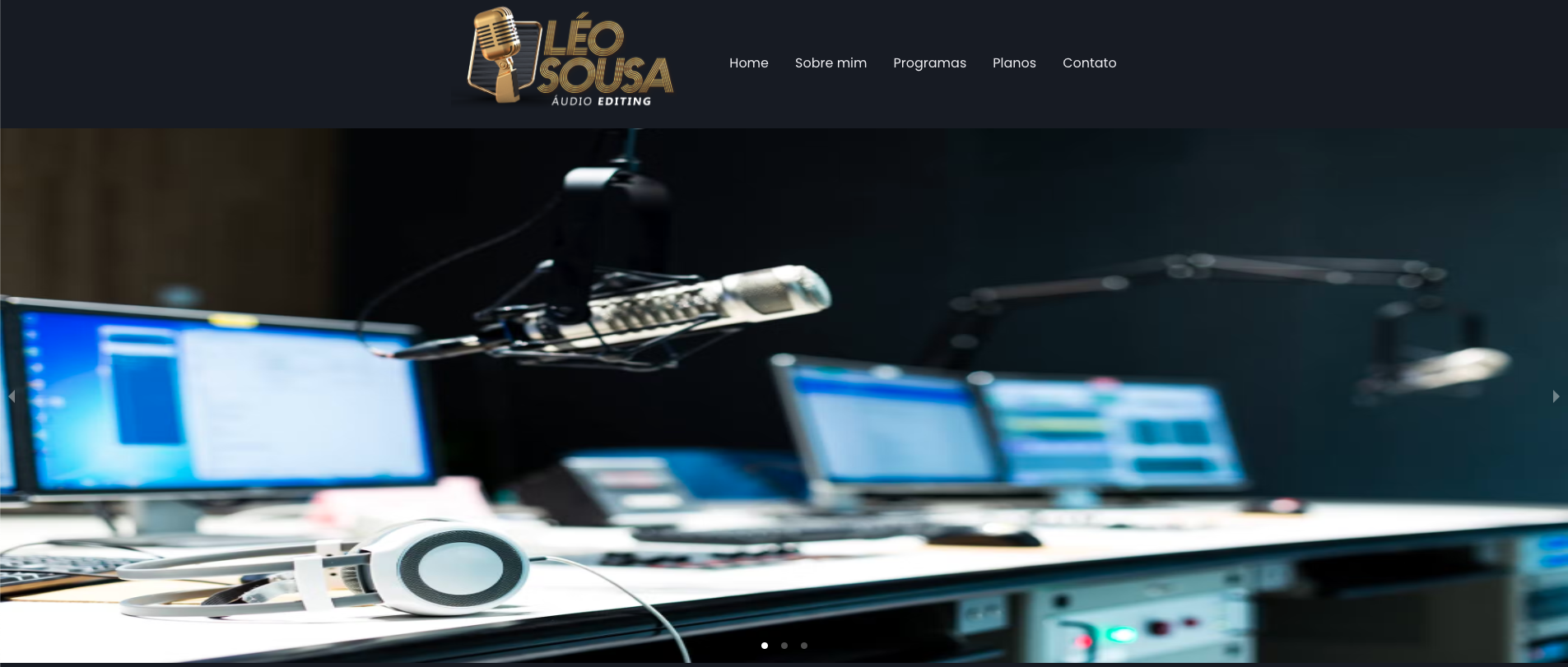 Site do locutor Léo Sousa