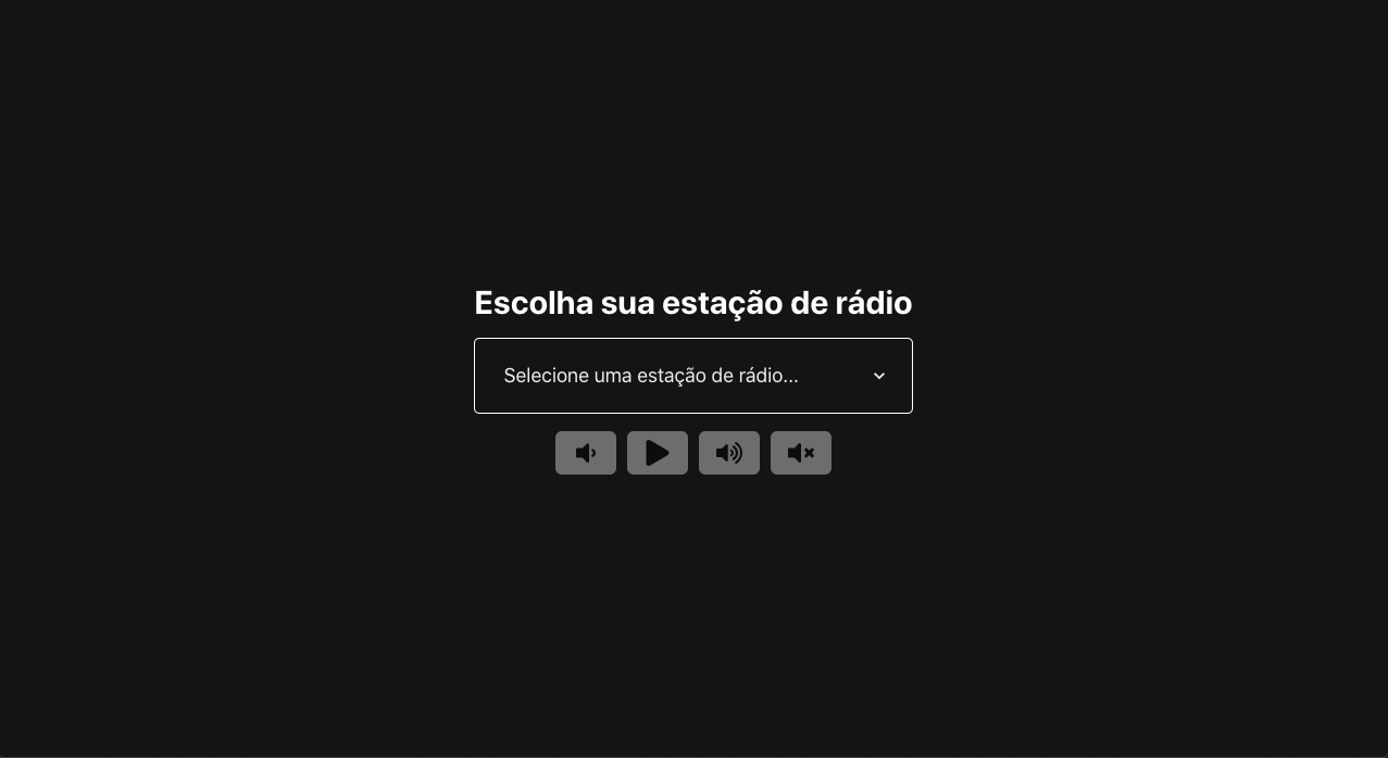 [Estudo] Player Radio Web