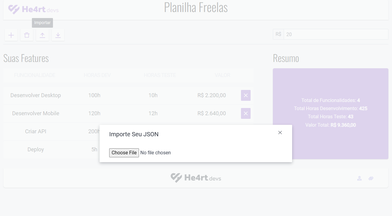 Thumbnail of project Import Quotation