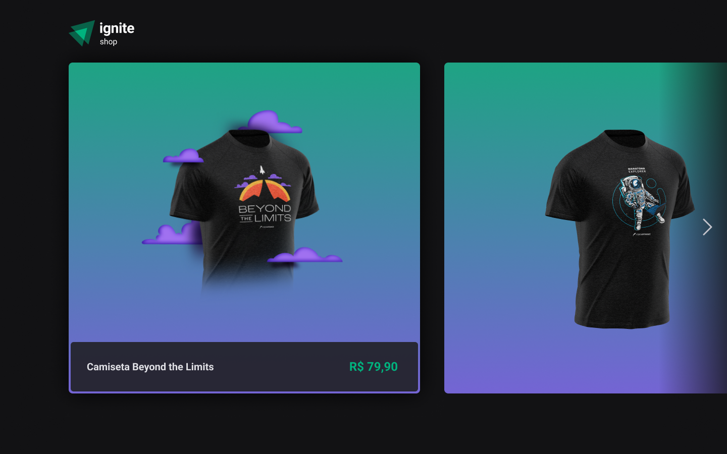 Thumbnail do projeto Ignite Shop