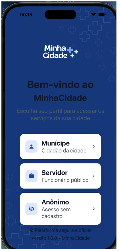 Imagem da seção Escolha de Perfil Mobile