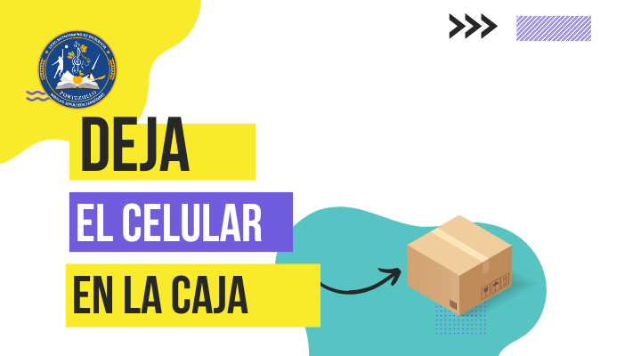 Deja el celular en la Caja