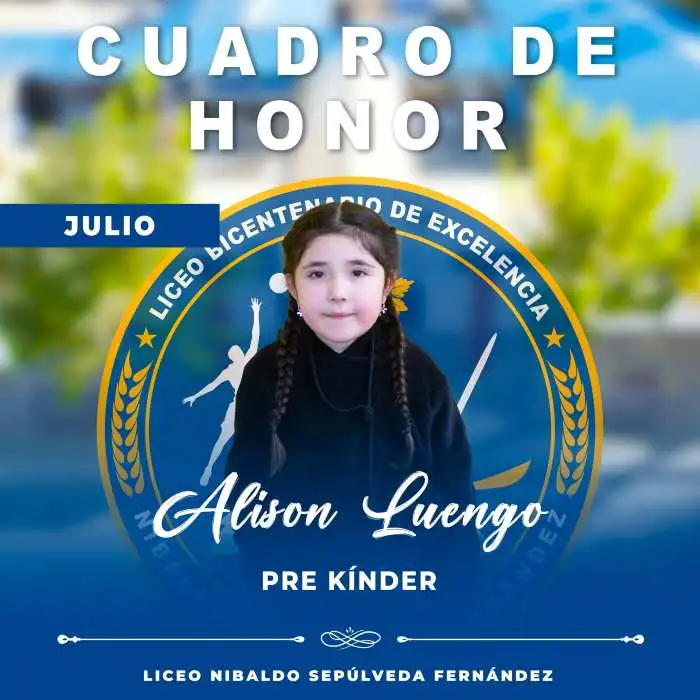 Estudiantes destacados mes de julio