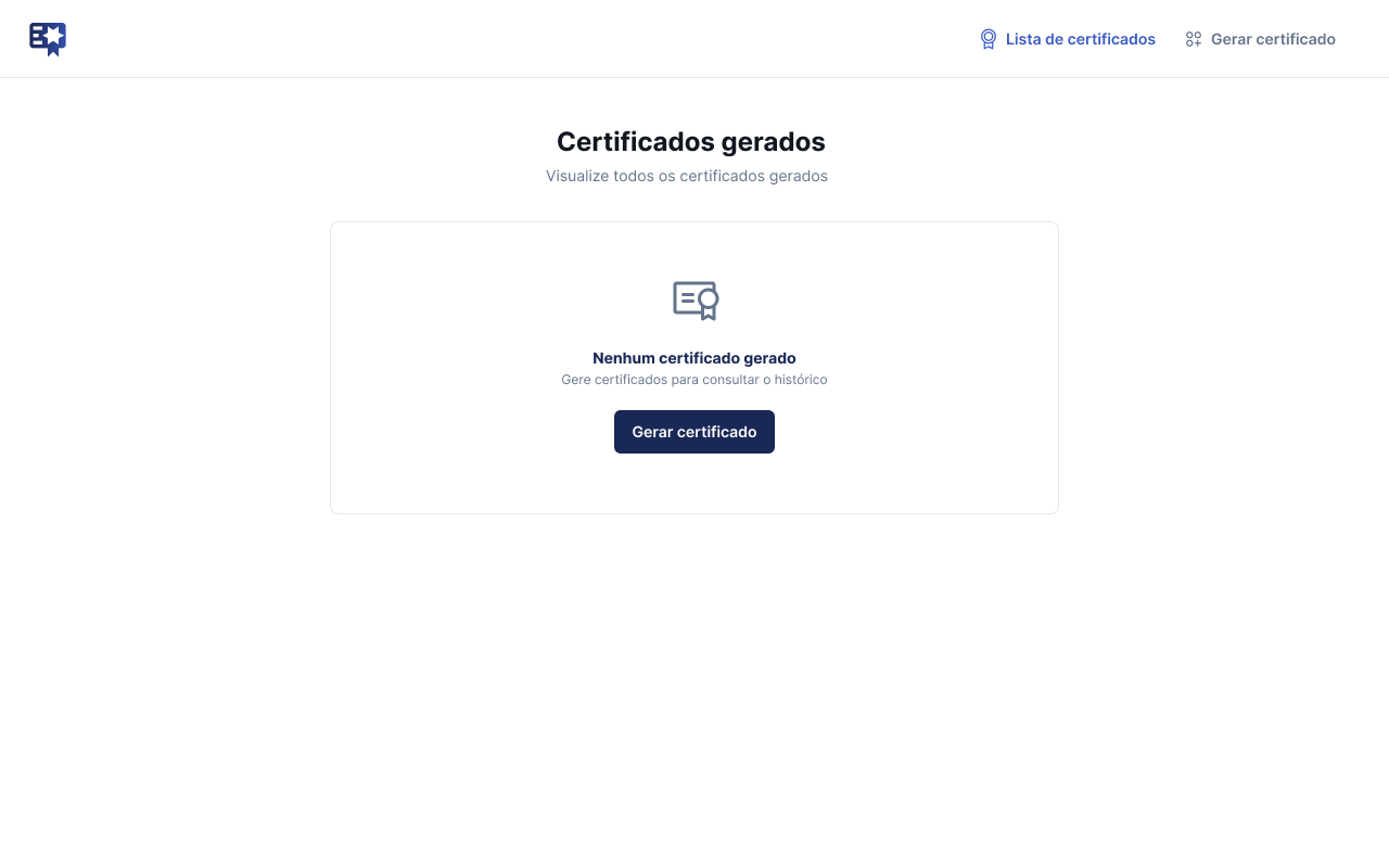 Imagem da sessão Empty List