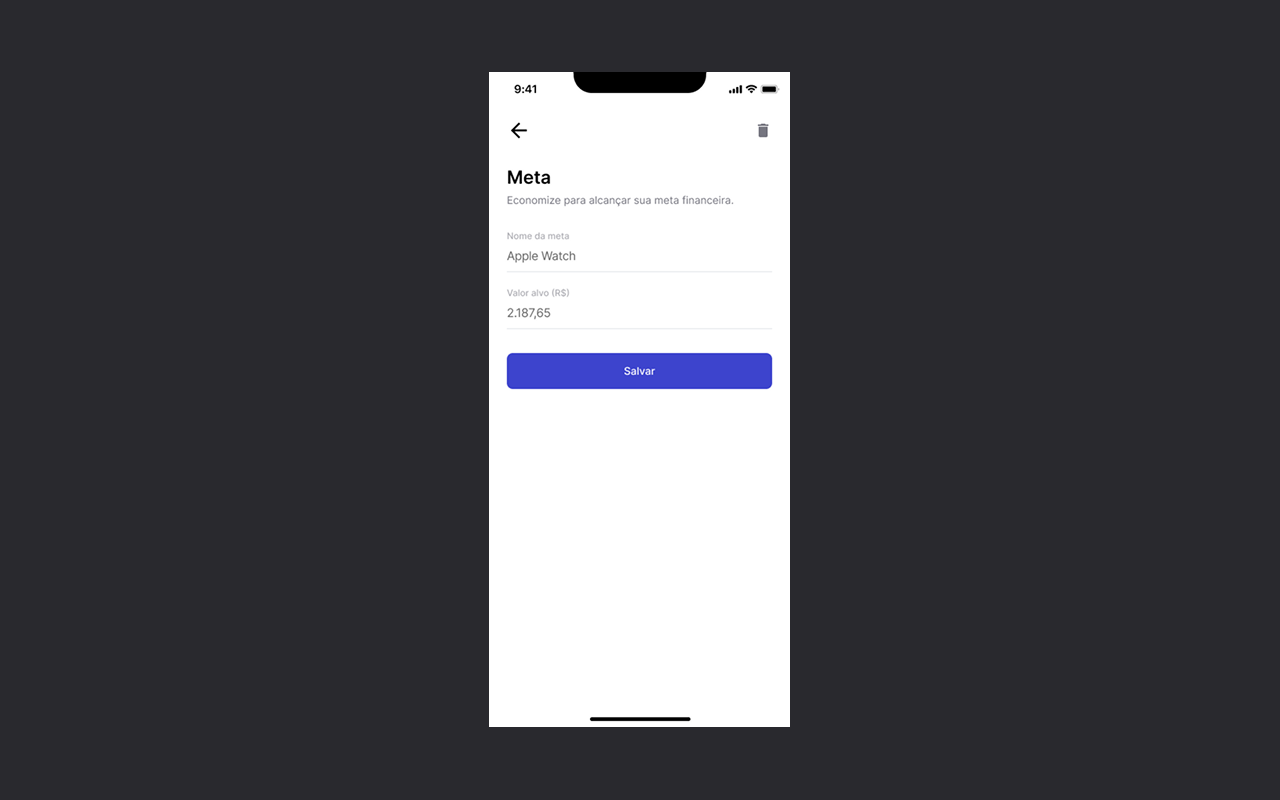 Imagem da sessão Edit Target