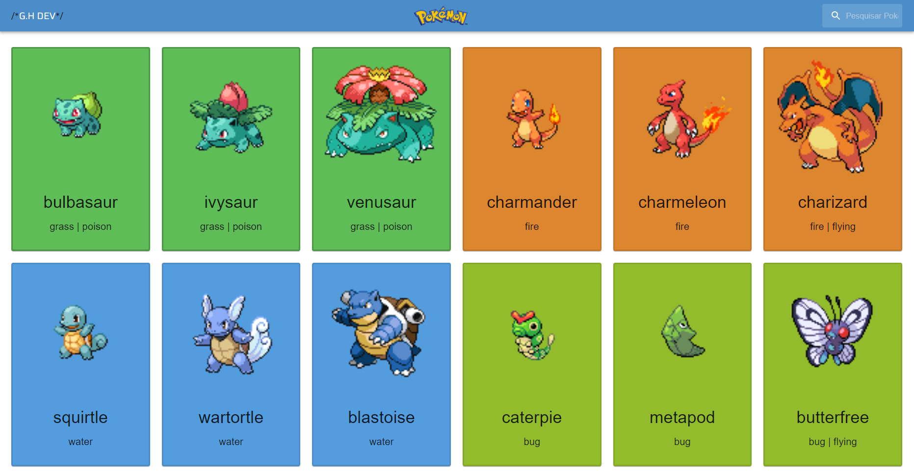 Thumbnail do projeto Pokédex