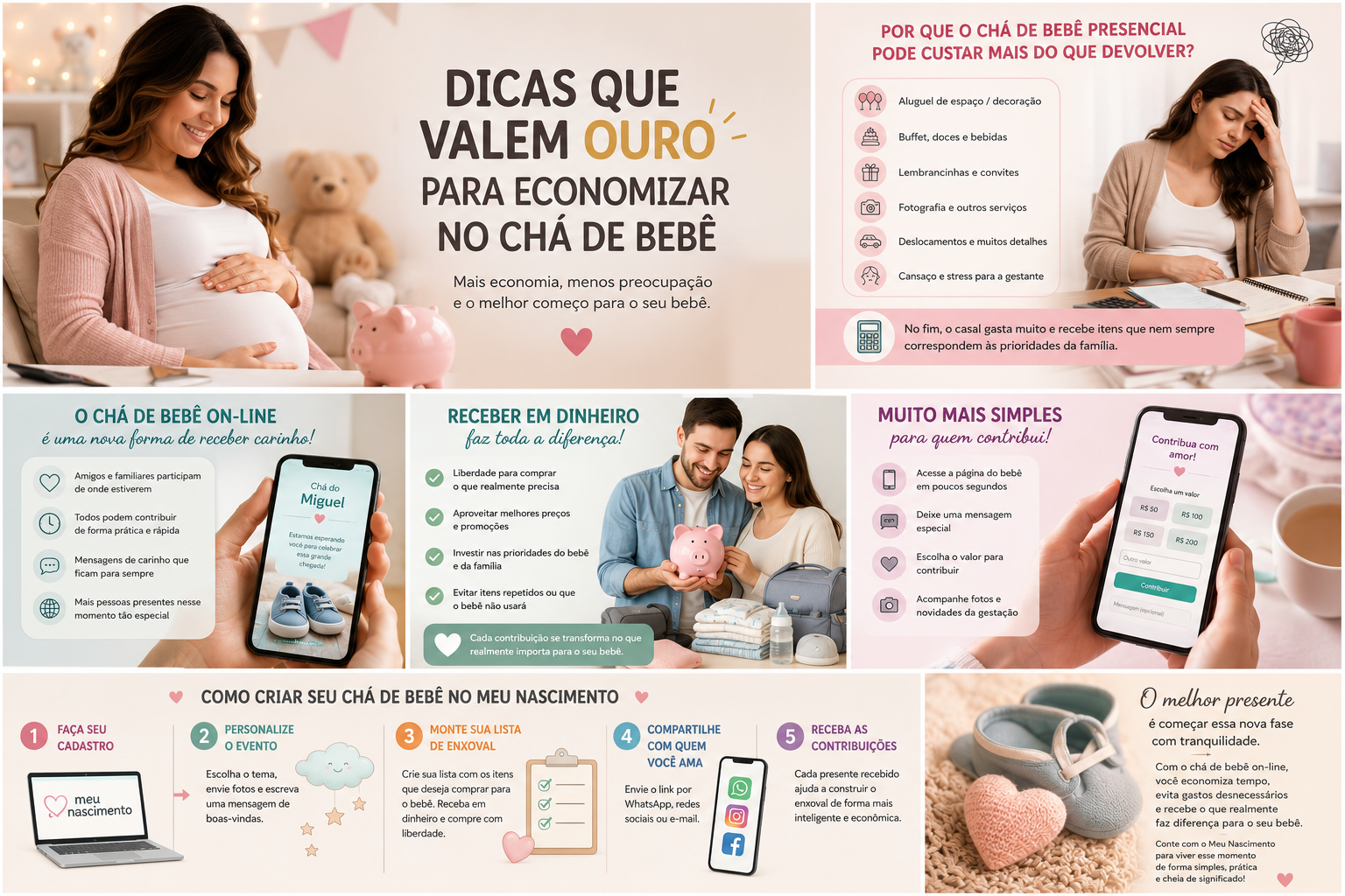 Dicas que valem ouro para economizar no chá de bebê