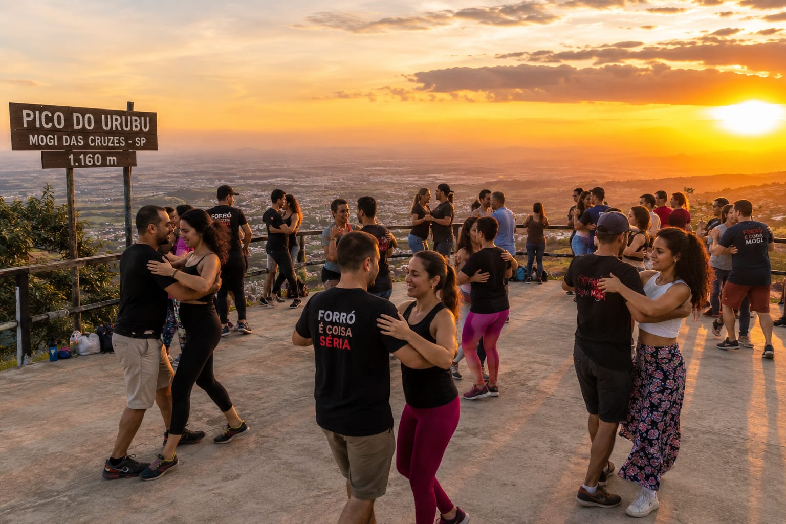 Foto de Pôr do Sol Pico do Urubu + Aula de Forro, Mogi das Cruzes - Sp