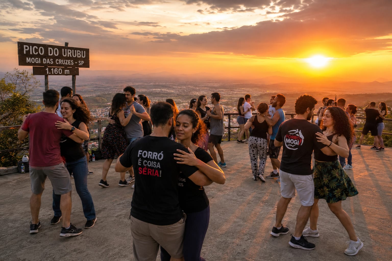 Pôr do Sol Pico do Urubu + Aula de Forro, Mogi das Cruzes - Sp