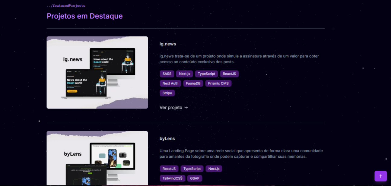 Imagem da sessão Featured Projects