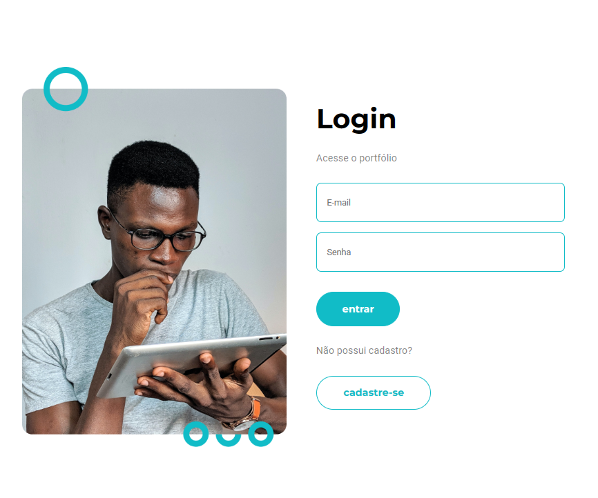 Imagem da sessão Login