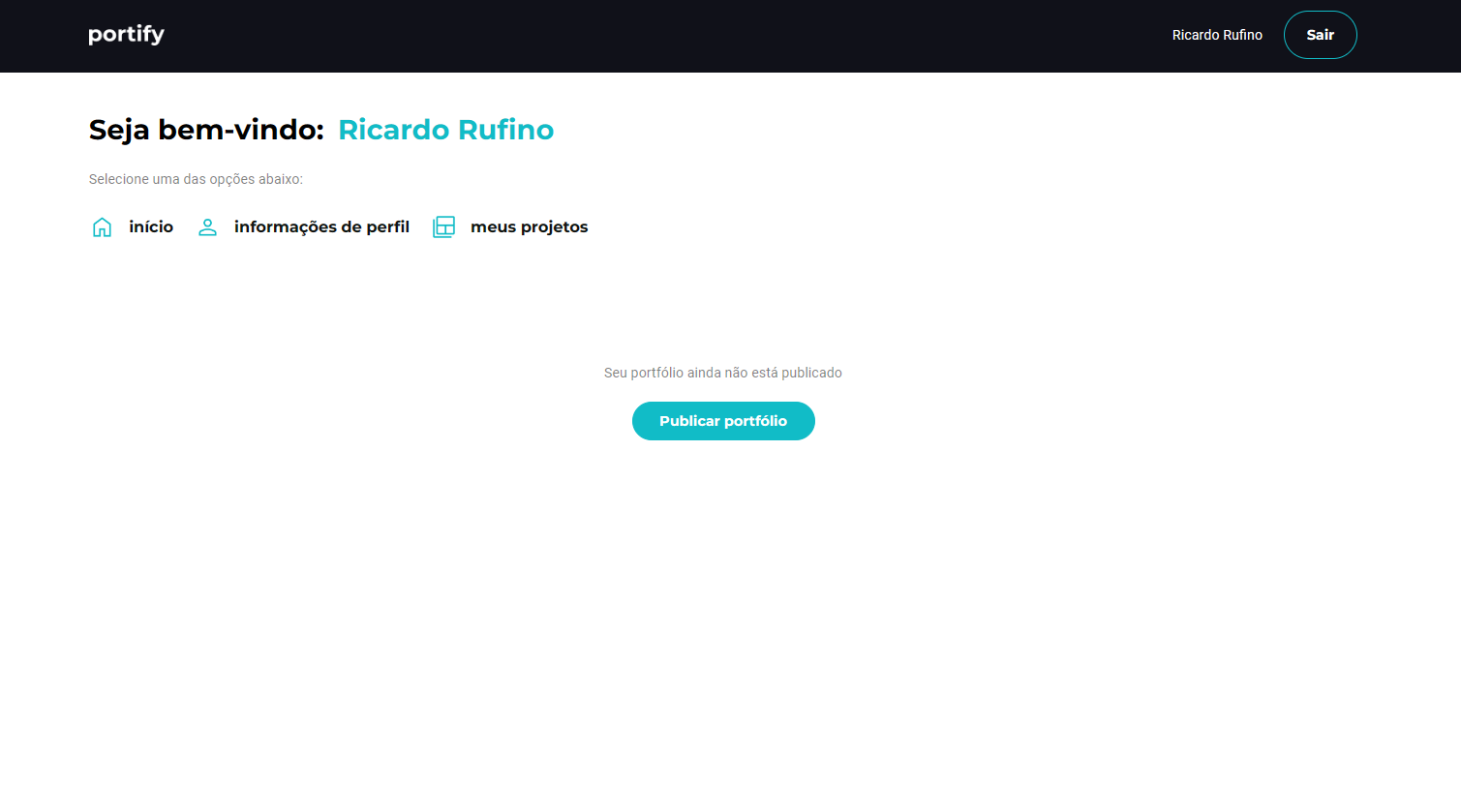 Imagem da sessão Dashboard