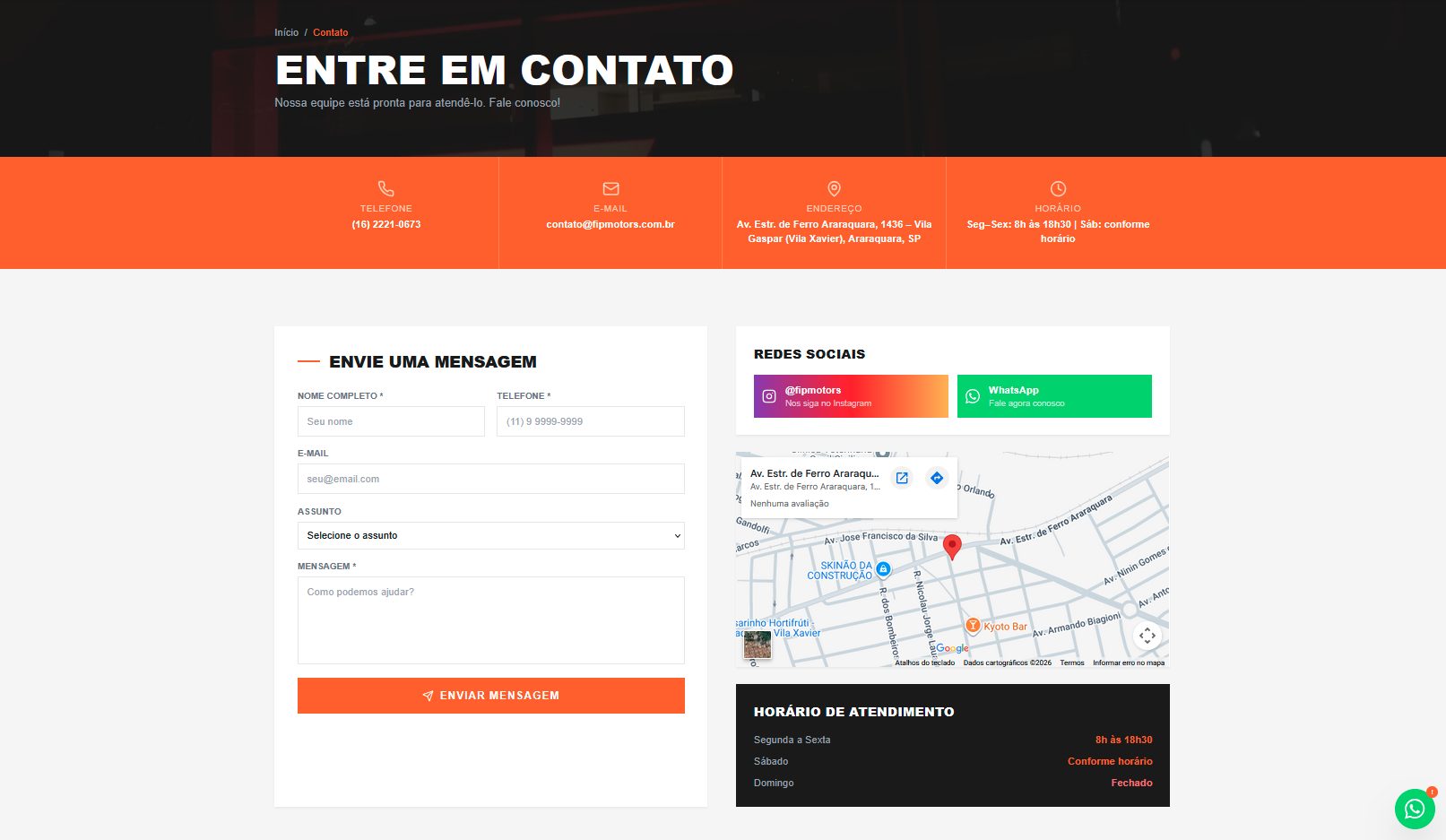 Imagem da sessão Contato