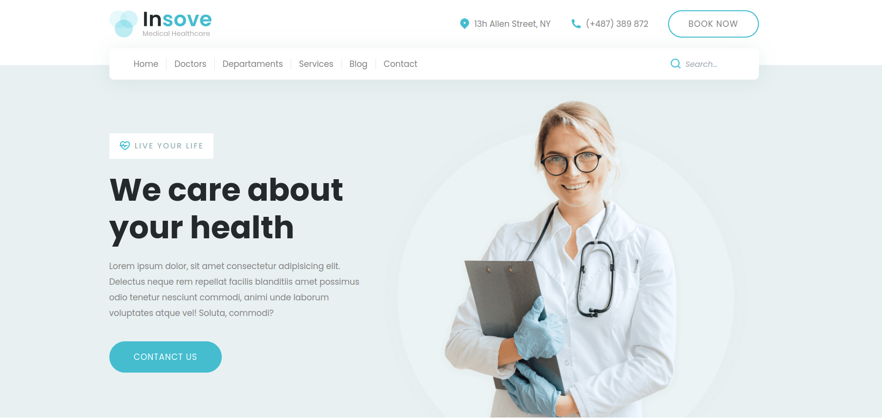 Thumbnail do projeto Medical Landing Page