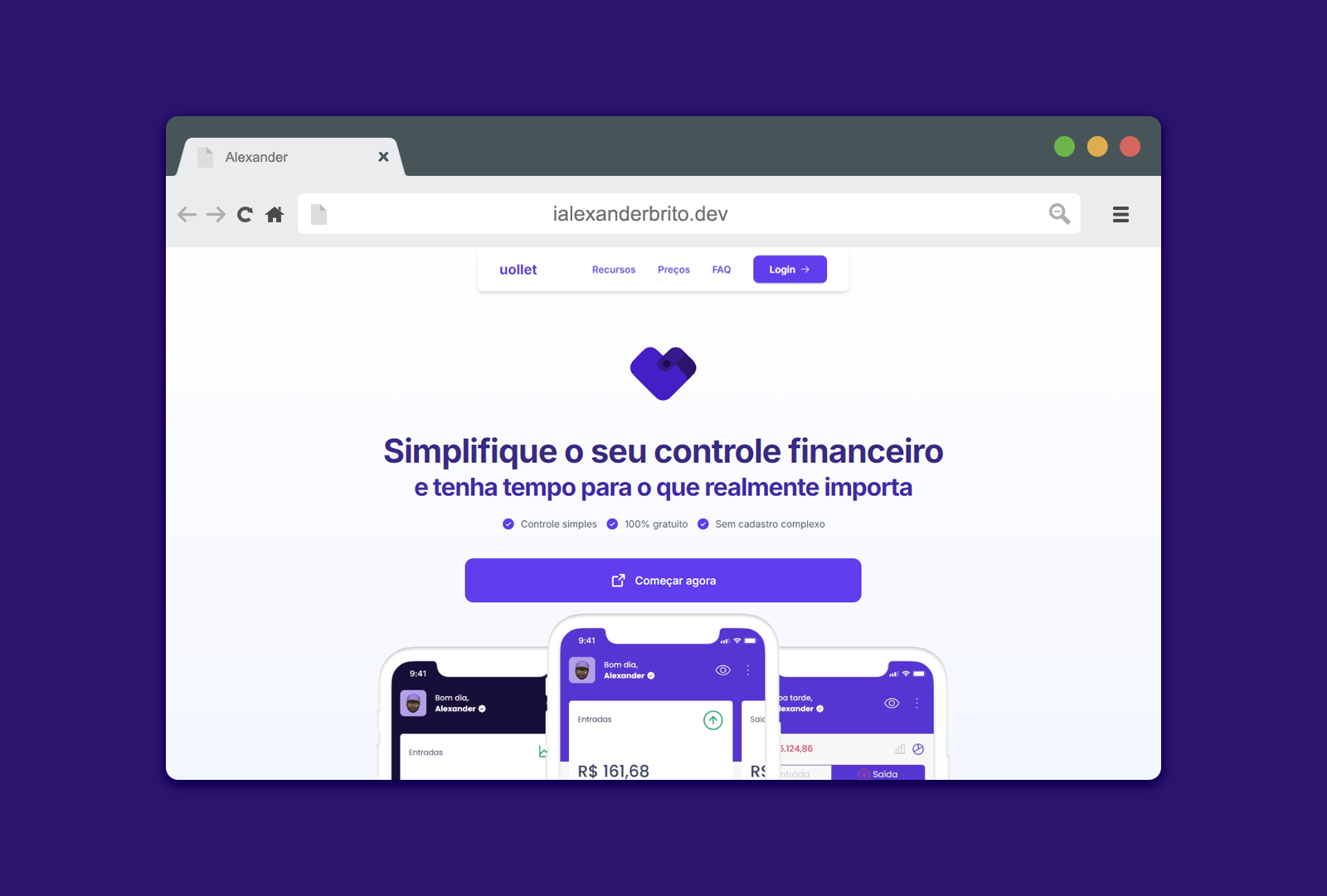 uollet · Landing Page