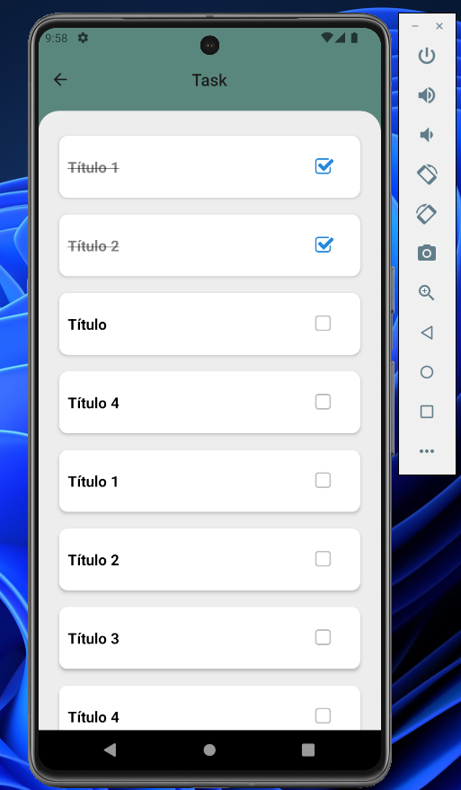 Imagem da sessão Tasks