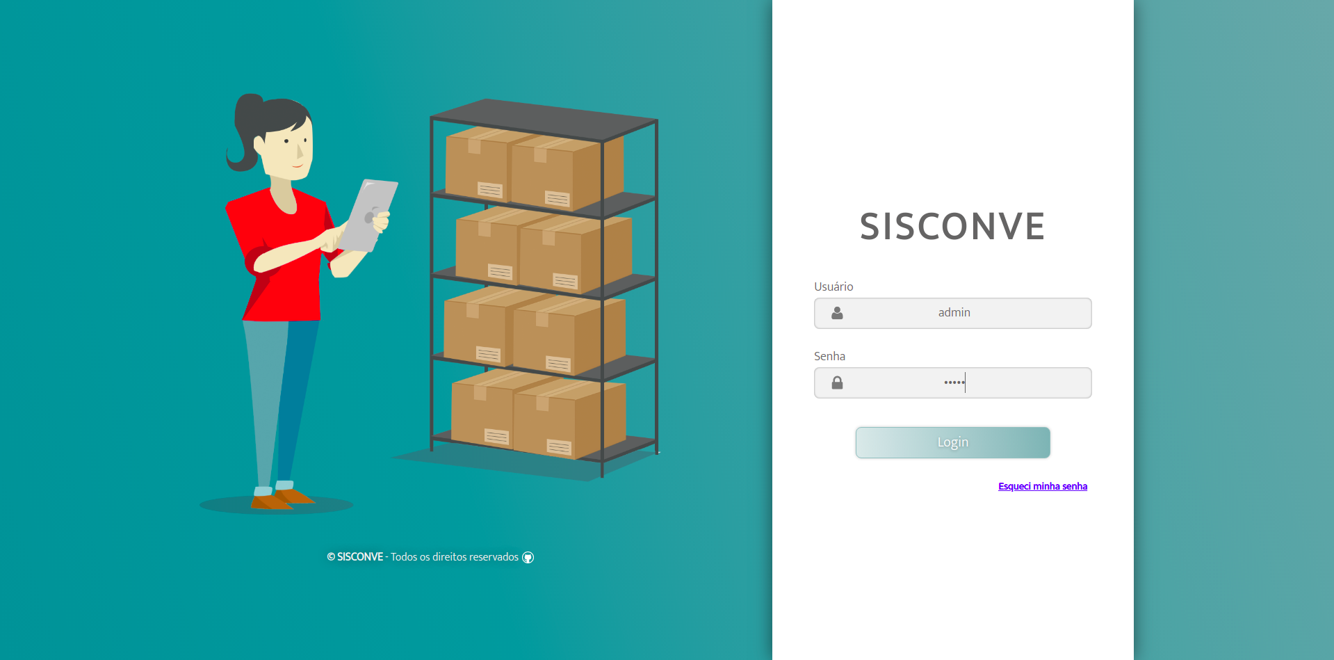 Imagem da sessão Login