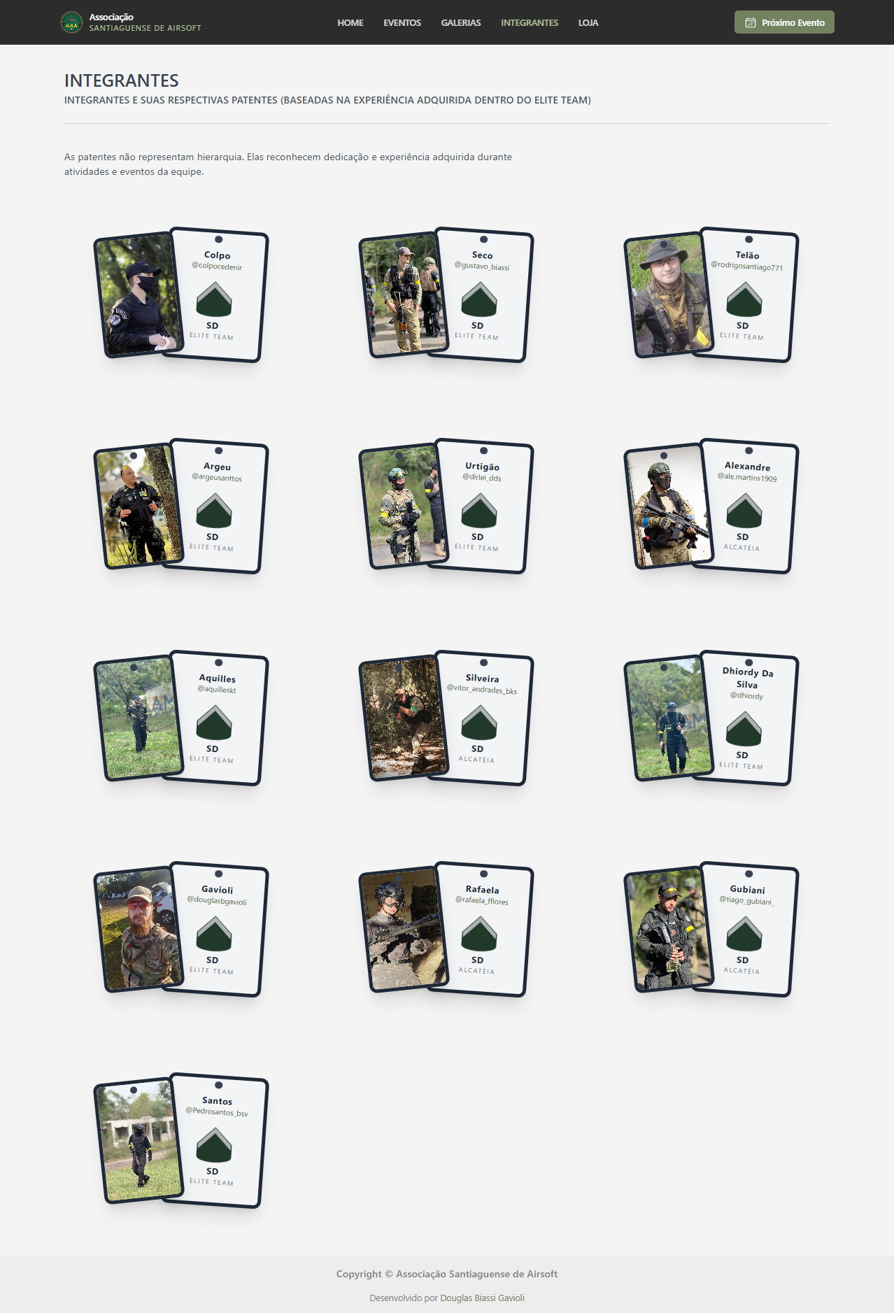 Imagem da sessão Integrantes