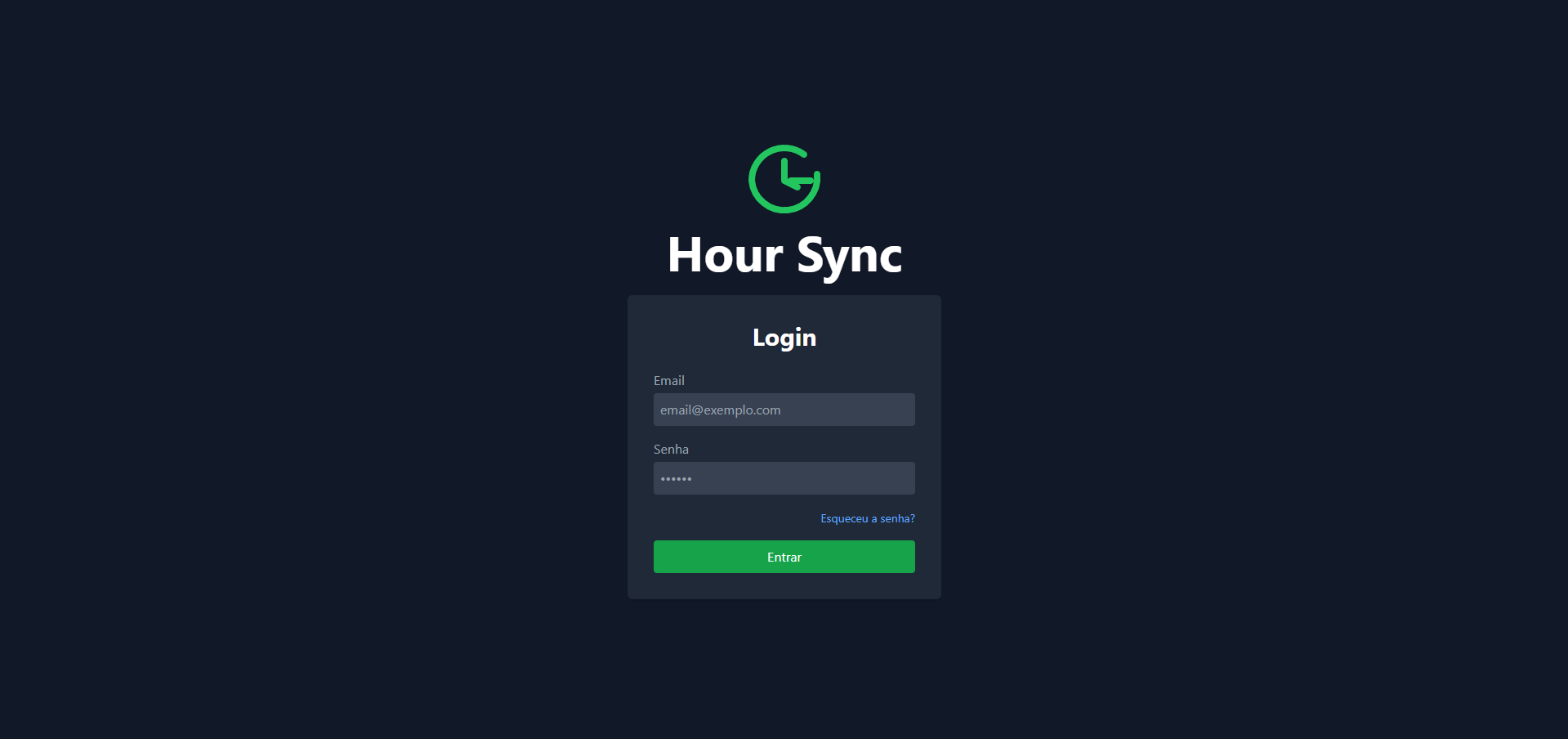 Imagem da sessão Login