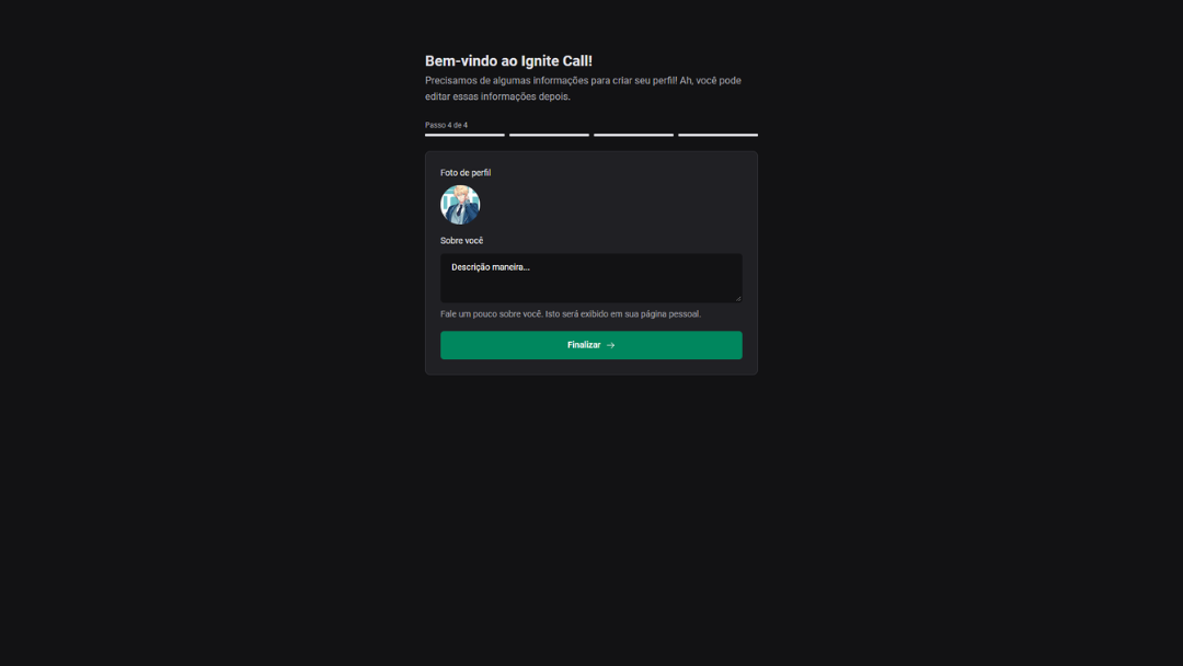 imagem da sessão Atualizando Perfil