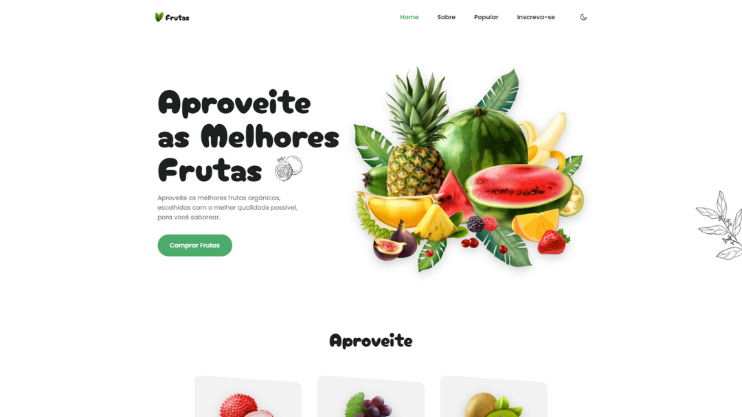 Thumbnail do projeto Frutas Website